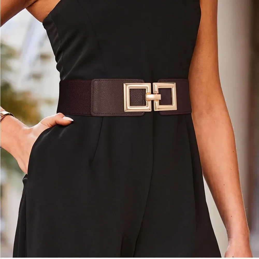 Wide Fashion Belt Elastic Band